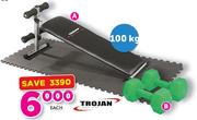 Trojan Sit Up Exercise Bench-100Kg