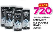 Smirnoff Ice Double Black-6 x 330ml