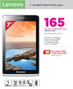 Lenovo 7" 3G Tablet Multi Touch S5000-On MyMeg 500 TopUp