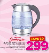 Sunbeam 1.8Ltr Glass Kettle SDGK-180