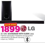 LG 2.1 H.Soundbar With Subwoofer SH2