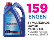 Engen 5Ltr Multigrade 25W-50 Motor Oil