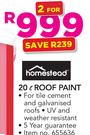 Homestead 20Ltr Roof Paint-For 2