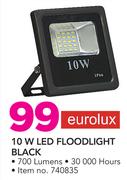 Eurolux 10W LED Floodlight Black