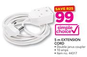 Simple Choice 5m Extension Cord