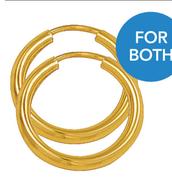 Bonded Gold 10mm Single Earring-For 2