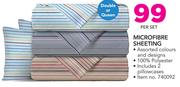 Microfibre Double Or Queen Sheeting-Per Set