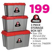 Pride 3 Piece Storage Box Set