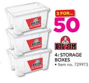 Big Jim 4Ltr Storage Boxes-For 3