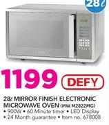 Defy 28Ltr Mirror Finish Electronic Microwave Oven MW M2822MG