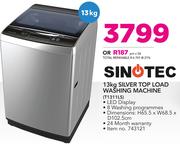 Sinotec 13Kg Silver Top Load Washing Machine T1311LS