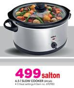 Salton 6.5Ltr Slow Cooker SFC65