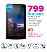 Telefunken 7" 3G Tablet TEL-73GIQS
