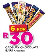 Cadbury Chocolate Bars Assorted-For 6