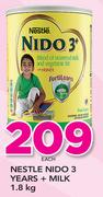 Nestle Nido 3 Years+ Milk-1.8Kg
