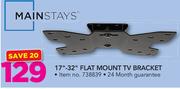 Mainstays 17-32" Flat Mount TV Bracket