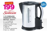 Sunbeam 1.7Ltr Coredless Stainless Steel Kettle SSK2521