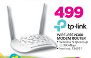 TP Link Wireless N300 Modem Router