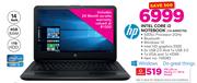 Hp Intel Core i3 Notebook 14-AM001NI