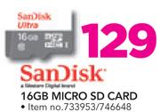 Sandisk 16GB Micro SD Card