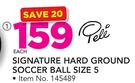 Pele Signature Hard Ground Soccer Ball Size 5-Each