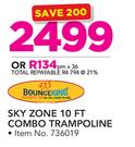 Bounce King Sky Zone 10 Foot Combo Trampoline