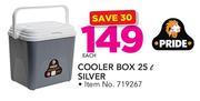 Pride 25Ltr Cooler Box Silver