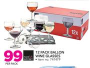 Royal Leerdam 12 Pack Ballon Wine Glasses-Per Pack