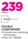 Mainstays Double Comforters-Per Set
