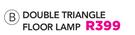Double Triangle Floor Lamp