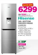 Hisense 340Ltr Bottom Freezer Fridge H340BI-WD