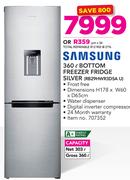 Samsung 360Ltr Bottom Freezer Fridge Silver RB29HWR3DSA U