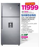 Samsung 519Ltr Top Freezer Fridge Metallic RT50K6531 SL F