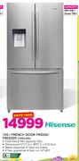 Hisense 720Ltr French Door Fridge/Freezer 720FS-WD