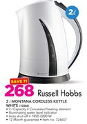 Russell Hobbs 2Ltr Montana Cordless Kettle White 10586