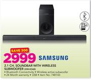 Samsung 2.1 Ch.Soundbar With Wireless Subwoofer HW-K360