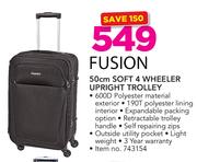 Fusion 50cm Soft 4 Wheeler Upright Trolley