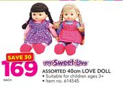 My Sweet Love Assorted 40cm Love Doll-Each