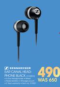 Sennheiser Ear Canal Head-Phone Black CX300 II