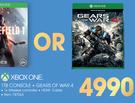 Xbox One 1TB Console+ Gears Of War 4