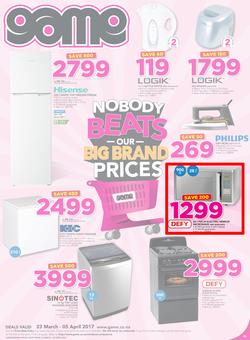 Game Namibia : Nobody Beats Our Big Brand Prices (23 Mar - 5 Apr 2017), page 1