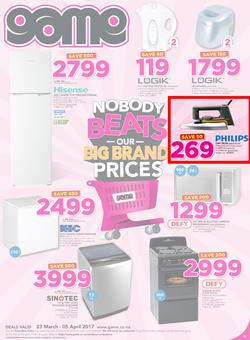 Game Namibia : Nobody Beats Our Big Brand Prices (23 Mar - 5 Apr 2017), page 1