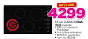 Defy 83cm Black Ceran Hob DHD390