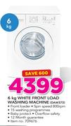 Defy 6kg White Front Load Washing Machine DAW373