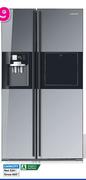 Samsung 660Ltr Mirror Finish Side By Side Fridge/Freezer RS21HFLMR1/XF