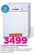 Bosch 12 Place White Dishwasher