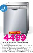 Bosch 12 Place Metallic Dishwasher SMS40E08ZA