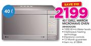 LG 40Ltr Grill Mirror Microwave Oven MH8042GM