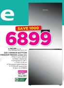 Hisense 420Ltr Mirror Bottom Freezer Fridge 420BMI-WD