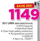 Logik 50Ltr Urn RSH-009218-018